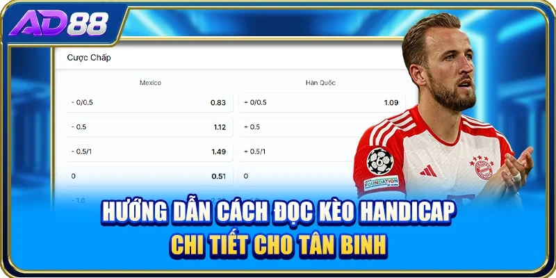 Hướng dẫn cách đọc kèo Handicap chi tiết cho tân binh