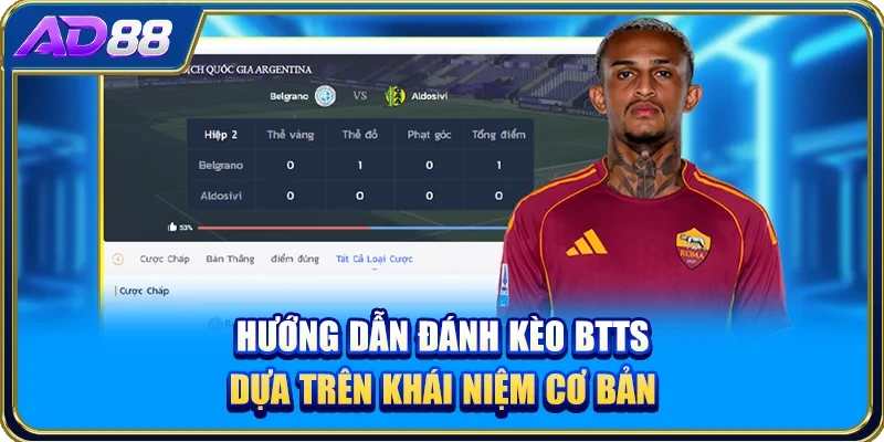 Hướng dẫn đánh kèo BTTS dựa trên khái niệm cơ bản