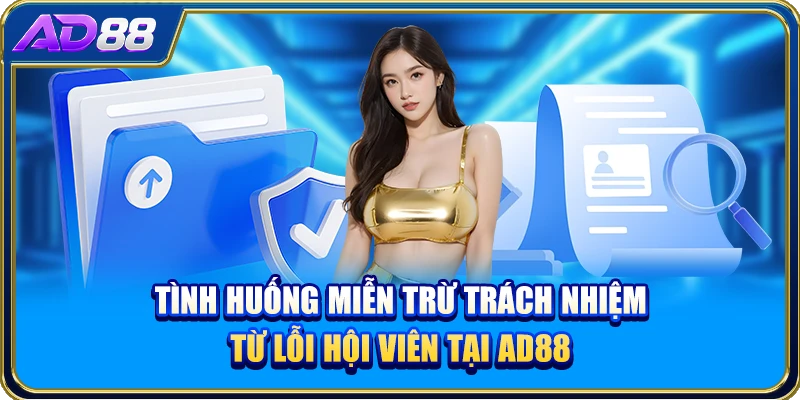 Tình huống miễn trừ trách nhiệm từ lỗi hội viên tại AD88